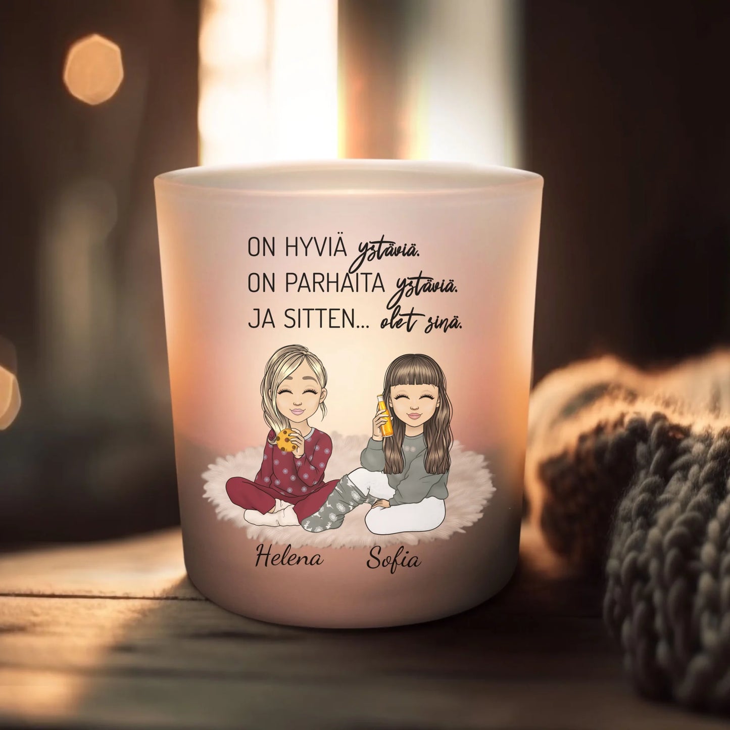 Rakkaat ihmiset - Personoitu tuikkukynttilä
