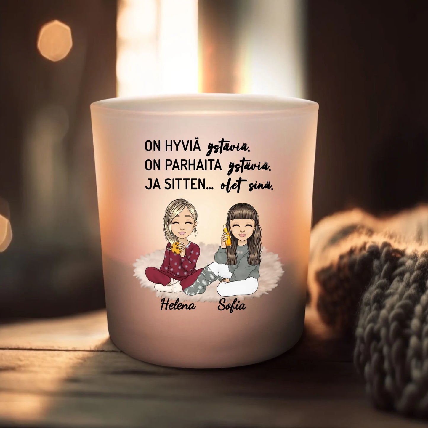 Rakkaat ihmiset - Personoitu tuikkukynttilä