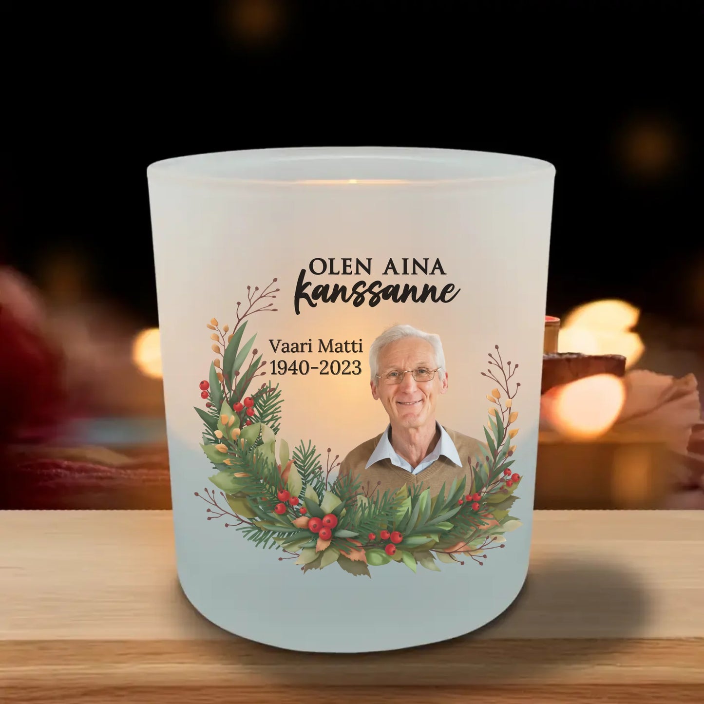 Aina kanssanne - Personoitu tuikkukynttilä